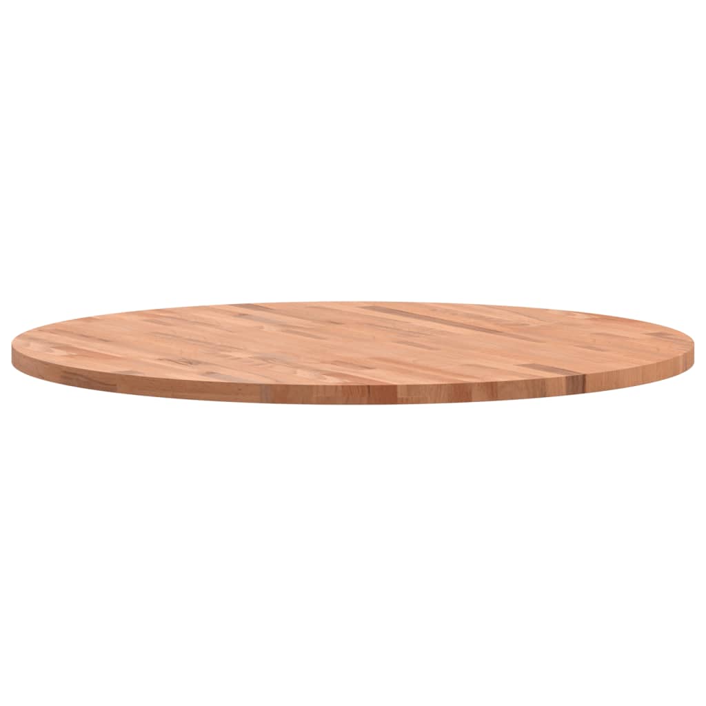 VIDAXL Tablero redondo de madera maciza de haya Ø90x2,5 cm