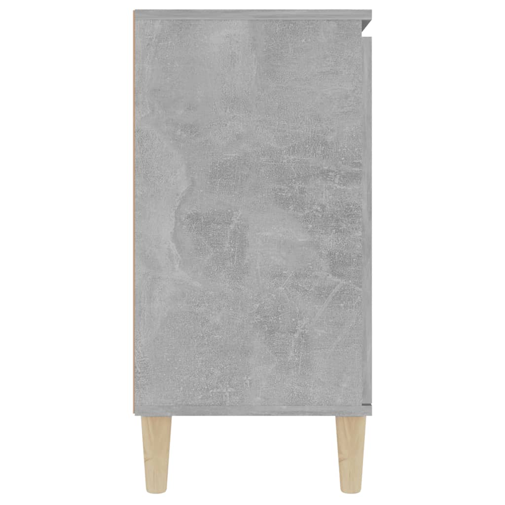 vidaXL Aparador madera de ingeniería gris hormigón 101x35x70 cm