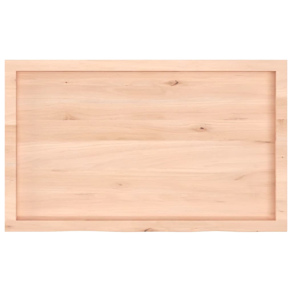 vidaXL Tablero de mesa madera maciza roble sin tratar 100x60x(2-6) cm