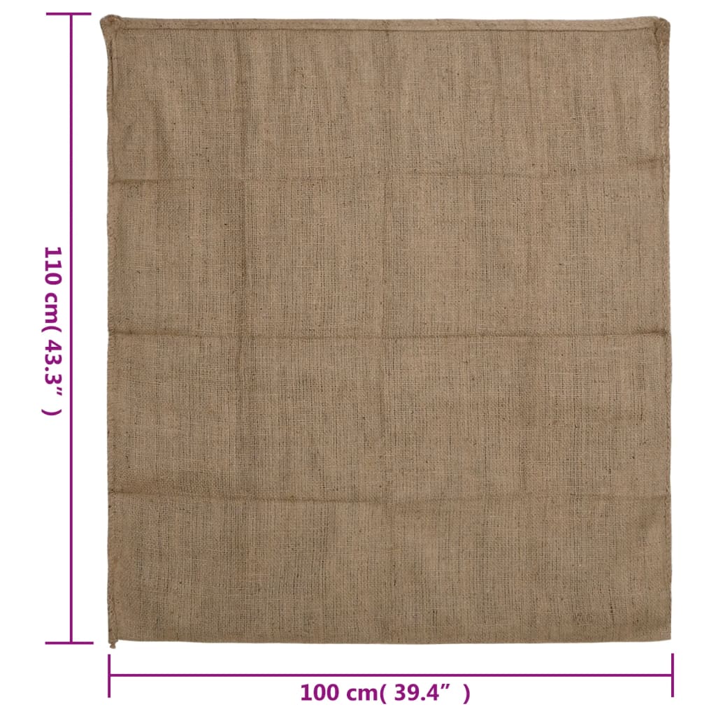 vidaXL Sacos de yute 5 unidades 100x110 cm 100% yute 340 g/m²