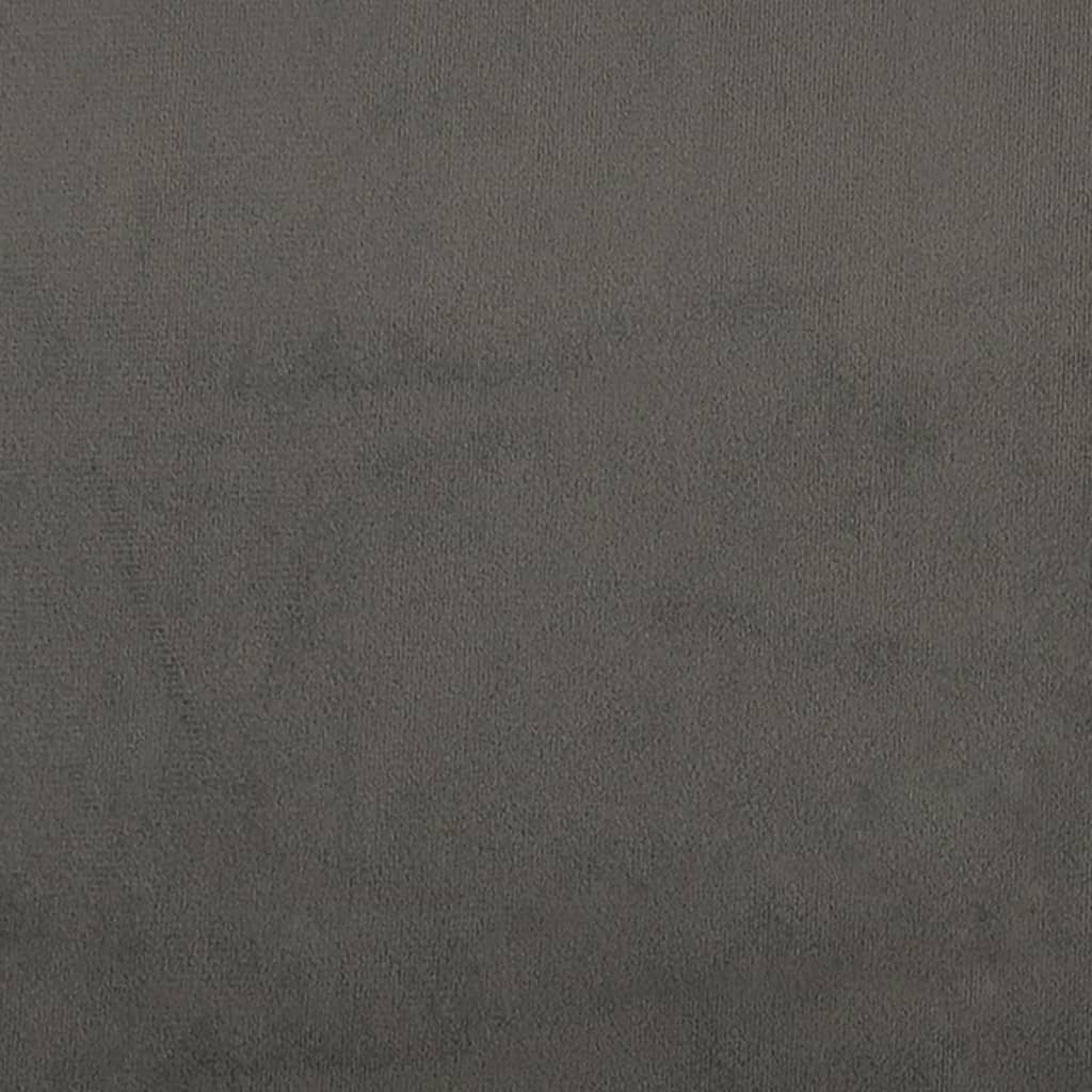 vidaXL Cabecero de terciopelo gris oscuro 183x23x78/88 cm