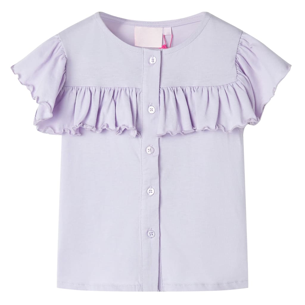 Camiseta infantil color lila 116