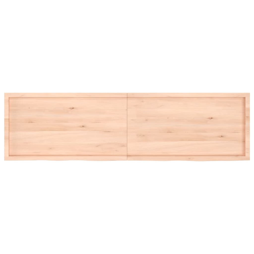 vidaXL Tablero de mesa madera maciza roble sin tratar 220x60x(2-6) cm