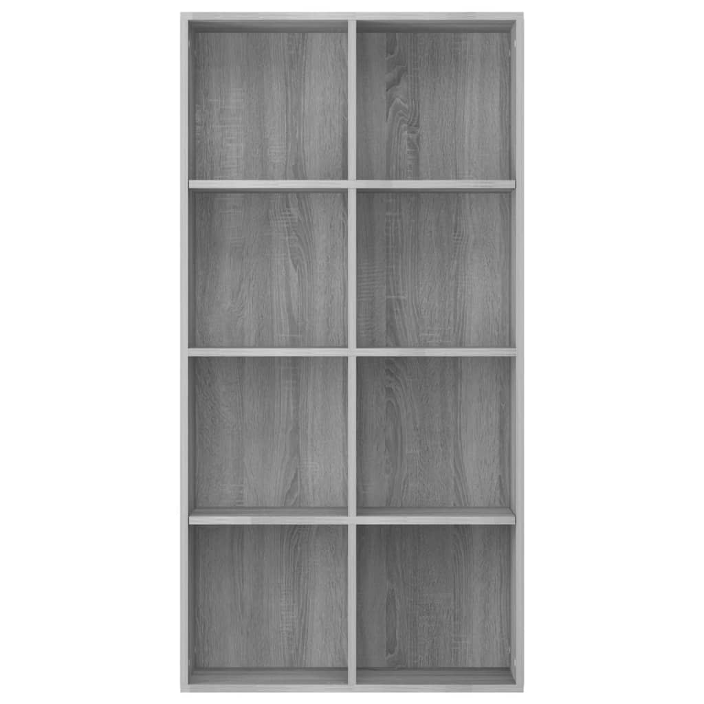 vidaXL Estantería/Aparador madera contrachapada gris 66x30x130 cm