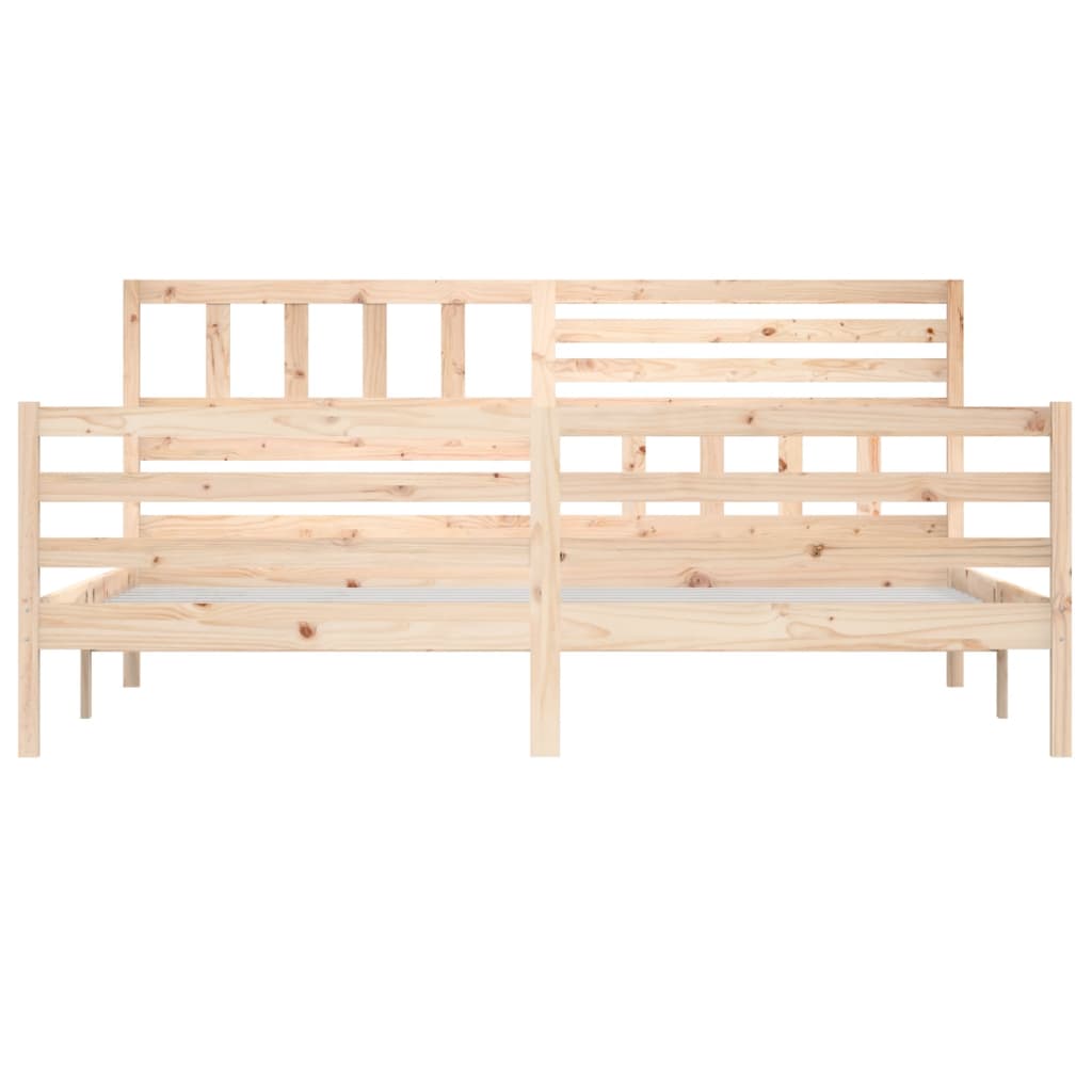 vidaXL Estructura de cama de madera maciza 200x200 cm