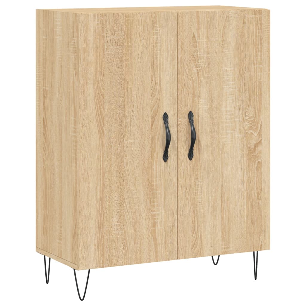 vidaXL Aparador alto madera contrachapada color roble 69,5x34x180 cm