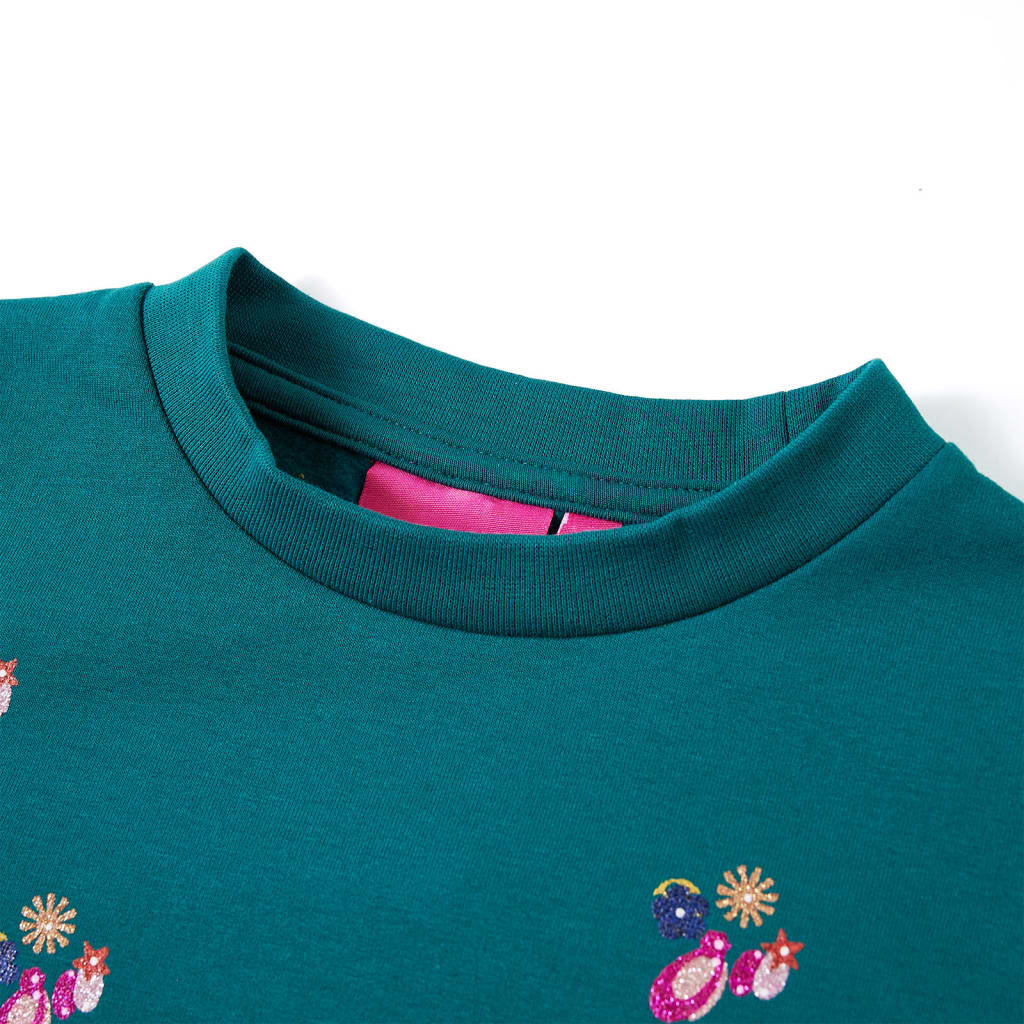 Sudadera infantil verde oscuro 140