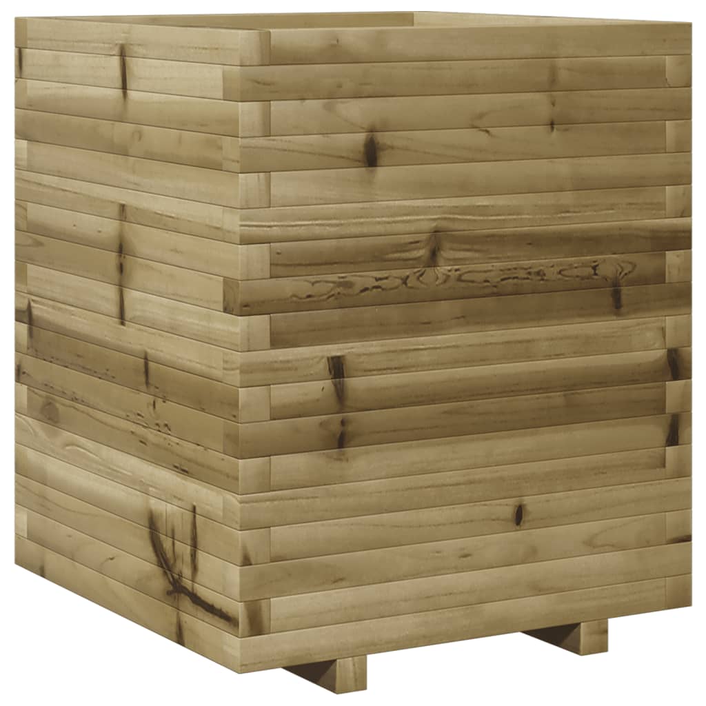 vidaXL Jardinera madera de pino impregnada 60x60x72 cm