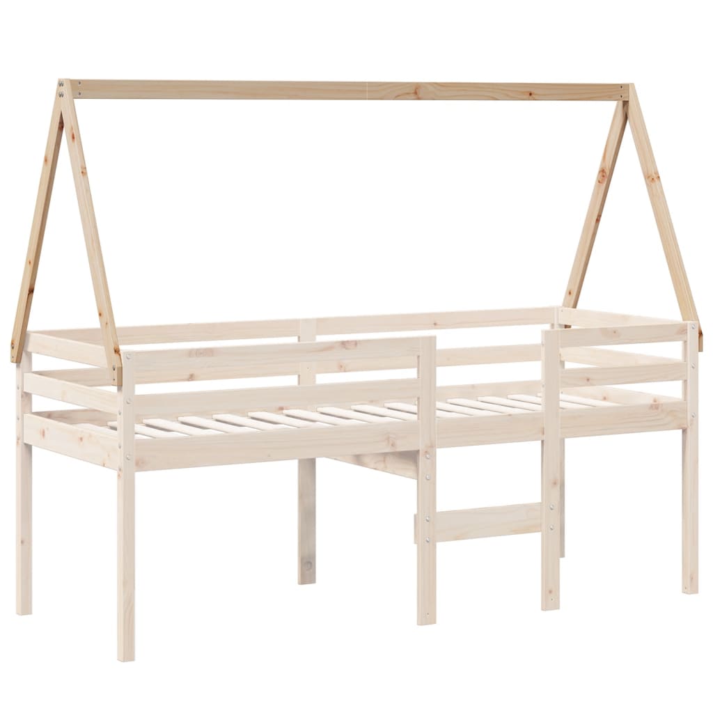 vidaXL Techo de cama infantil madera maciza pino 199x80,5x88 cm