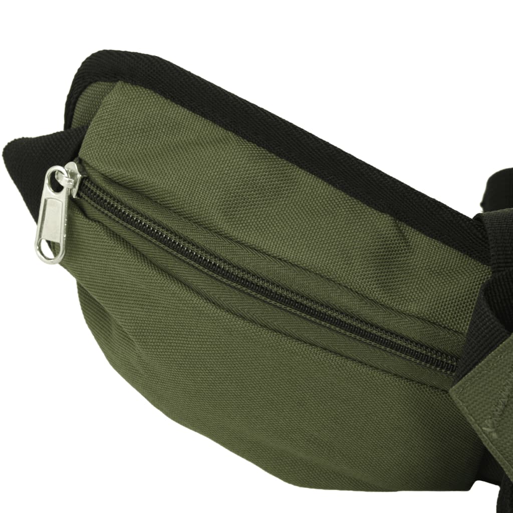 vidaXL Mochila de senderismo tela oxford verde militar 60 l