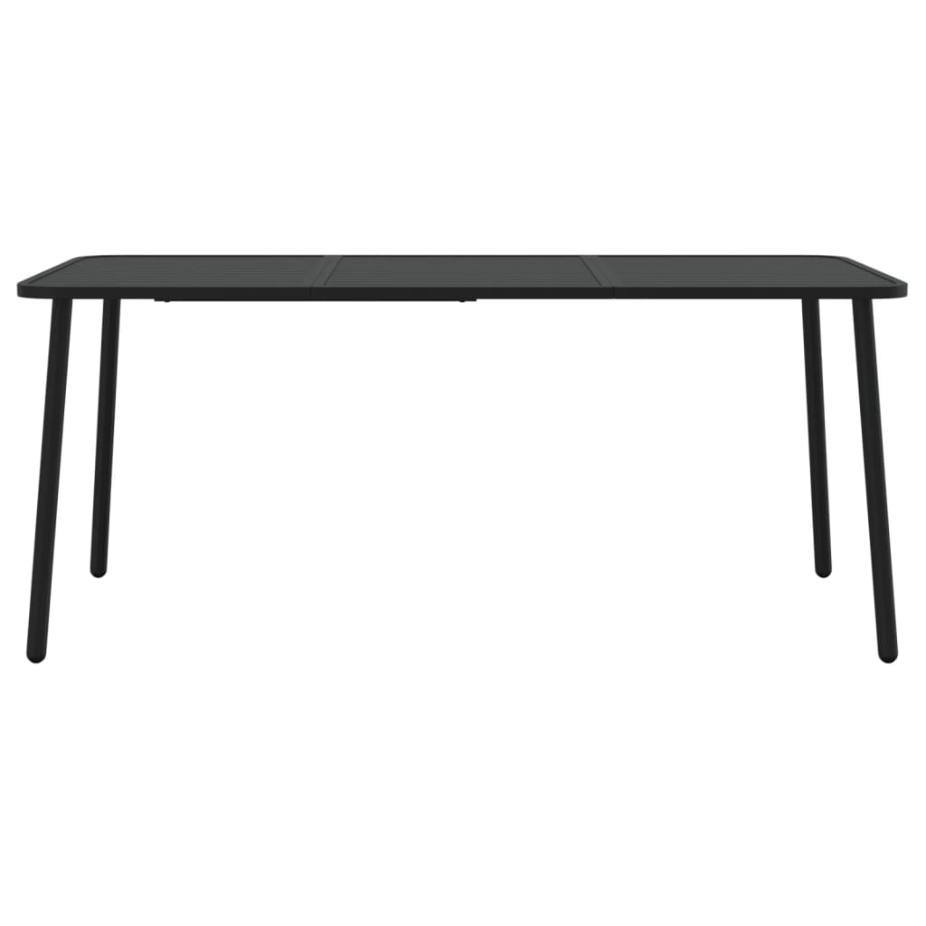 vidaXL Mesa de jardín acero gris antracita 165x80x71 cm