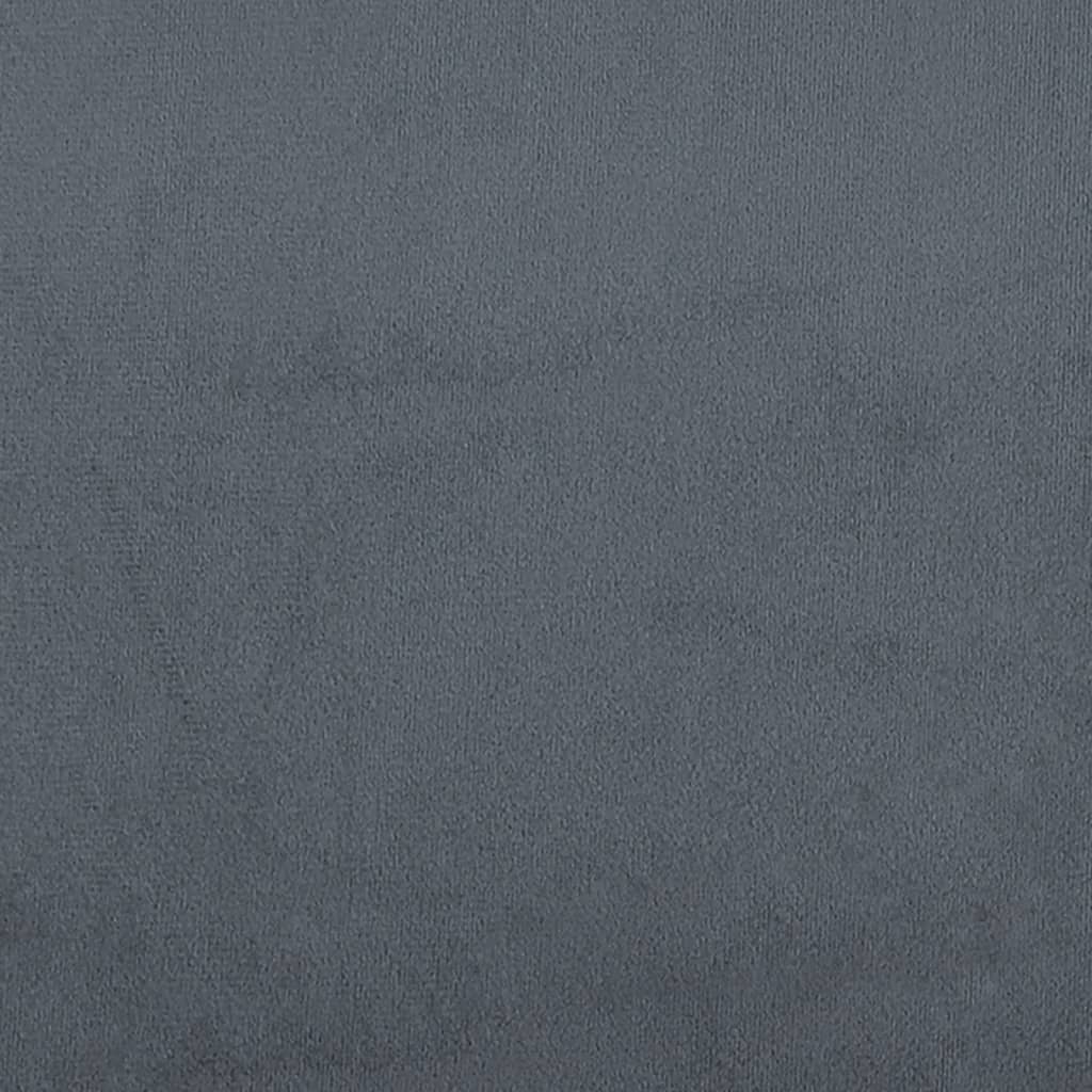 vidaXL Cabecero de cama acolchado terciopelo gris oscuro 180 cm