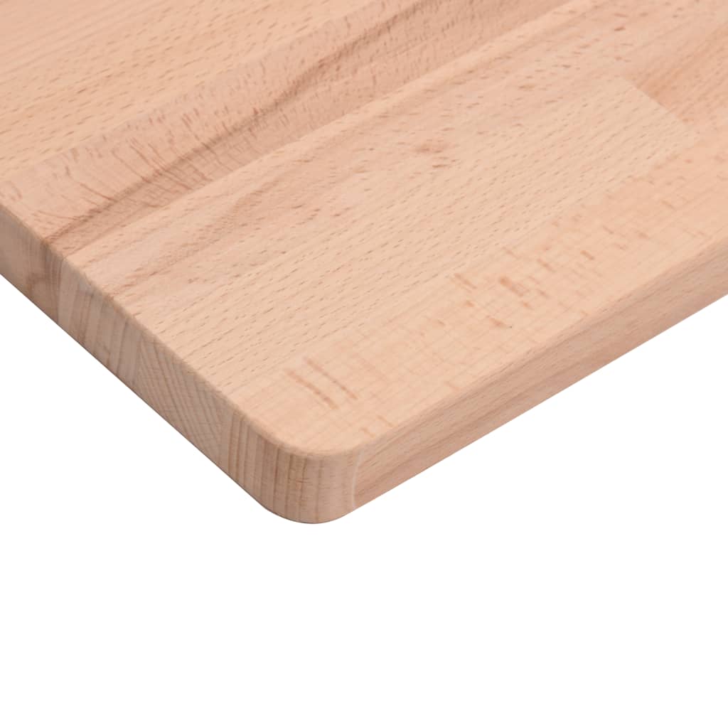 vidaXL Encimera de baño madera maciza de haya 60x40x1,5 cm