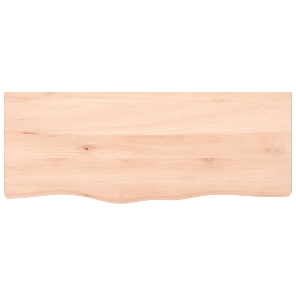 vidaXL Tablero de mesa madera maciza roble sin tratar 100x40x(2-4) cm