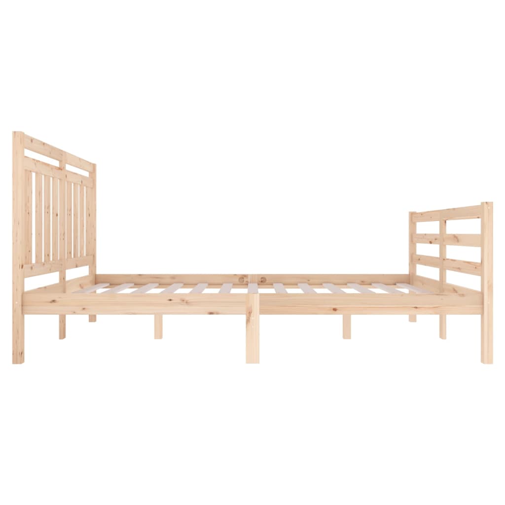 vidaXL Estructura de cama madera maciza 120x200 cm