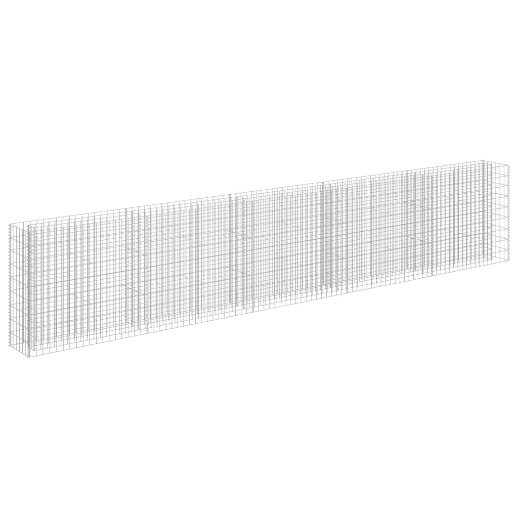 vidaXL Arriate de gaviones de acero galvanizado 450x30x90 cm