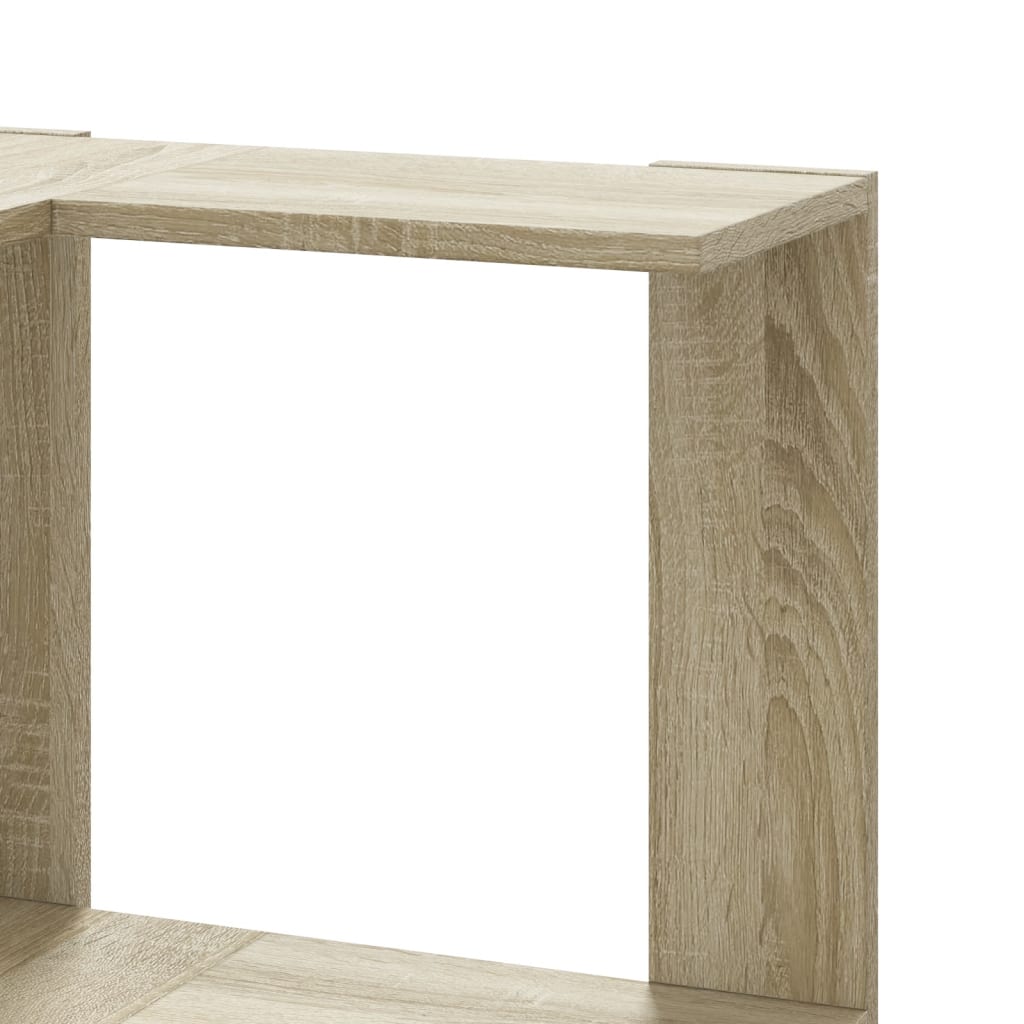 vidaXL Estantería de esquina 5 niveles madera roble Sonoma 50x50x179cm