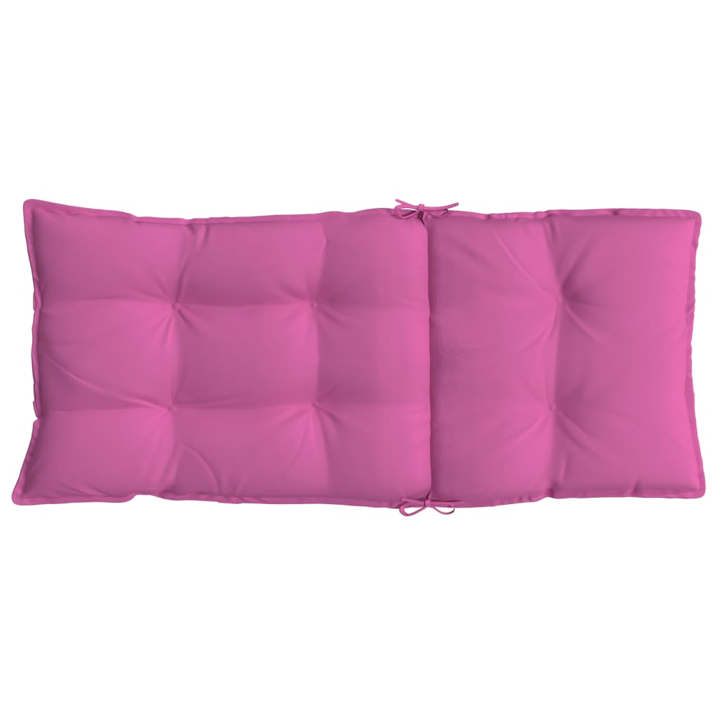 vidaXL Cojines para silla con respaldo alto 6 uds tela Oxford rosa