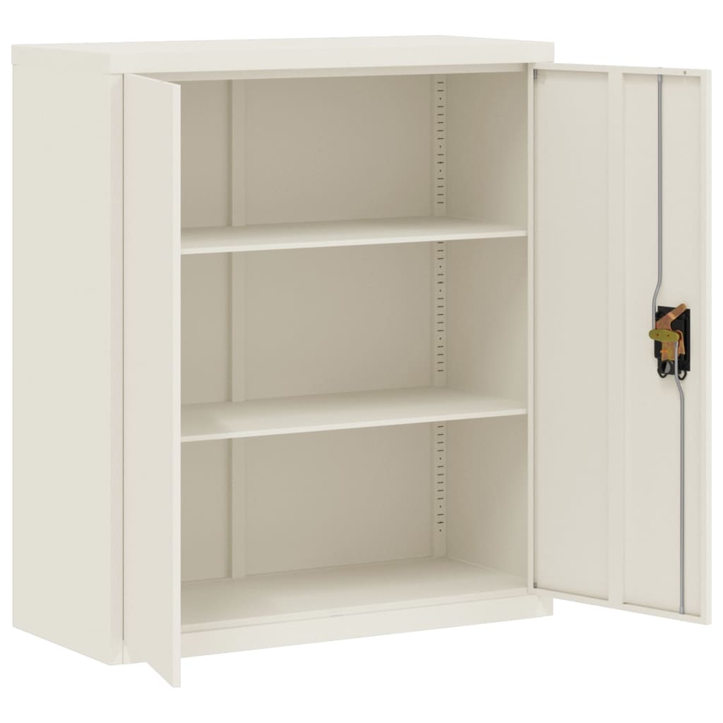 vidaXL Armario archivador de acero blanco 90x40x105 cm