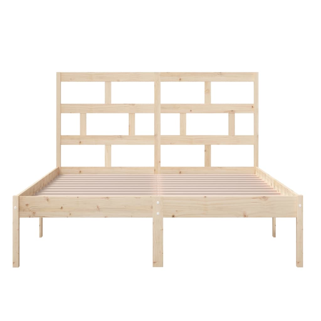 vidaXL Estructura de cama madera maciza de pino 120x200 cm