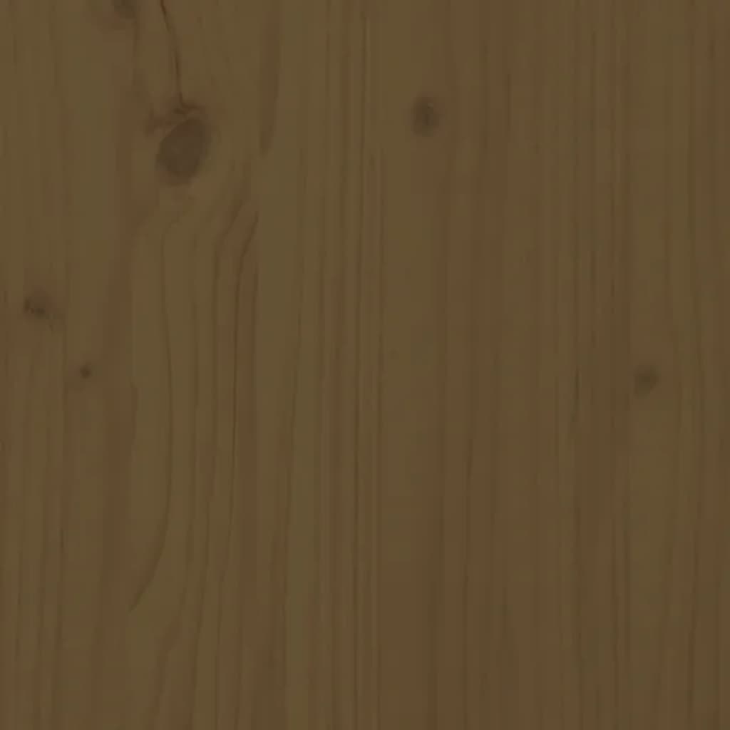 vidaXL Caja de almacenaje jardín madera pino marrón miel 147x68x64 cm