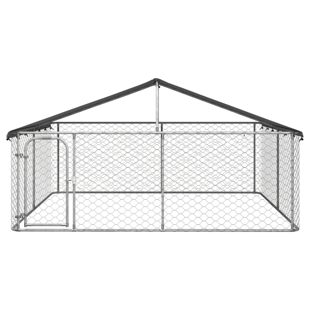 vidaXL Perrera de exterior con tejado 300x300x150 cm