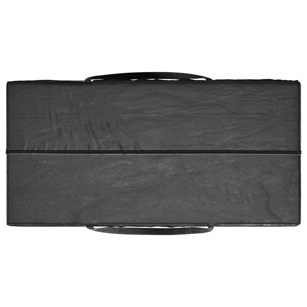 vidaXL Bolsas para cojines jardín 2 uds polietileno negro 150x75x75 cm