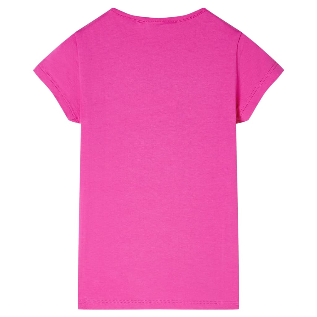 Camiseta infantil rosa oscuro 116