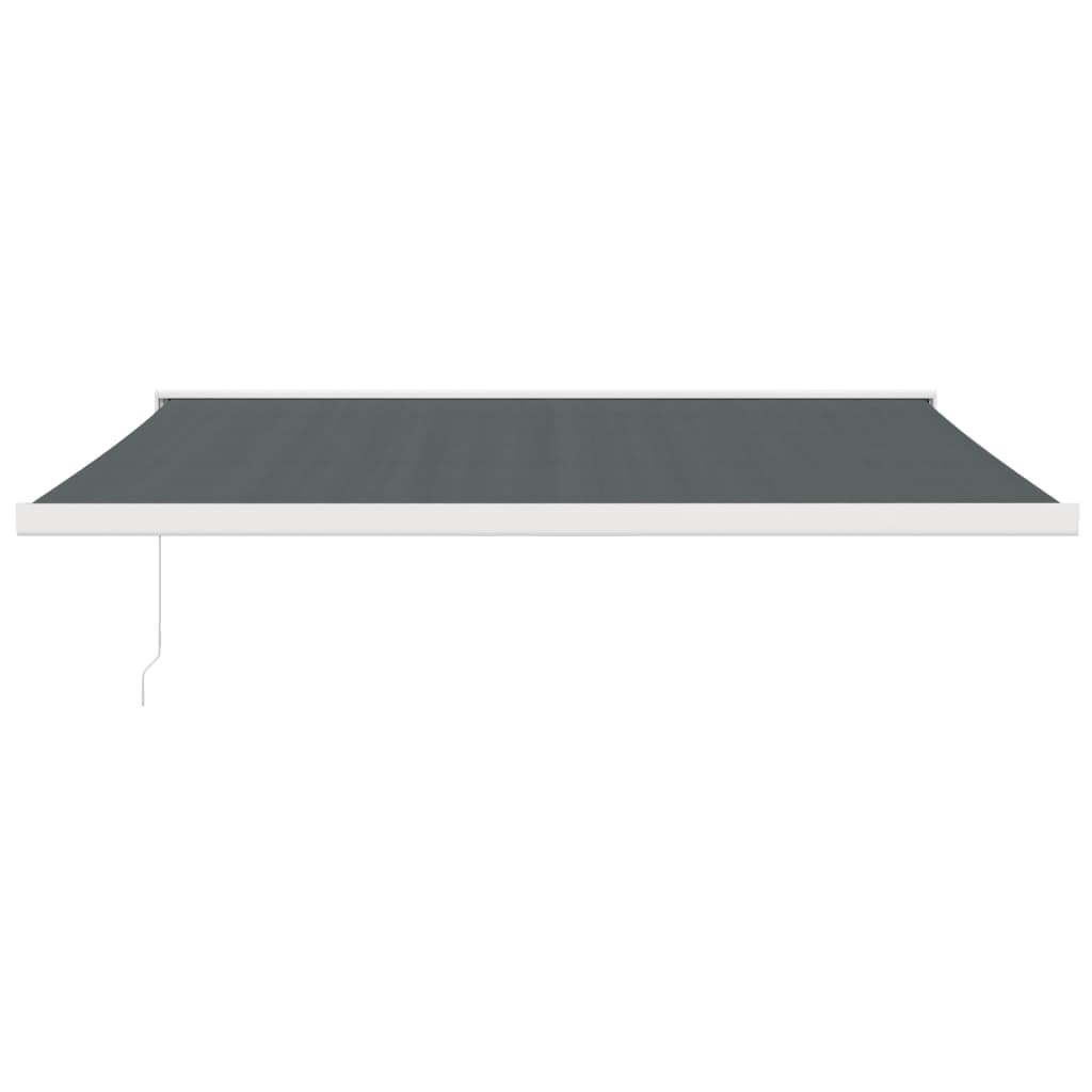 vidaXL Toldo retráctil aluminio y tela gris antracita 4x3 m