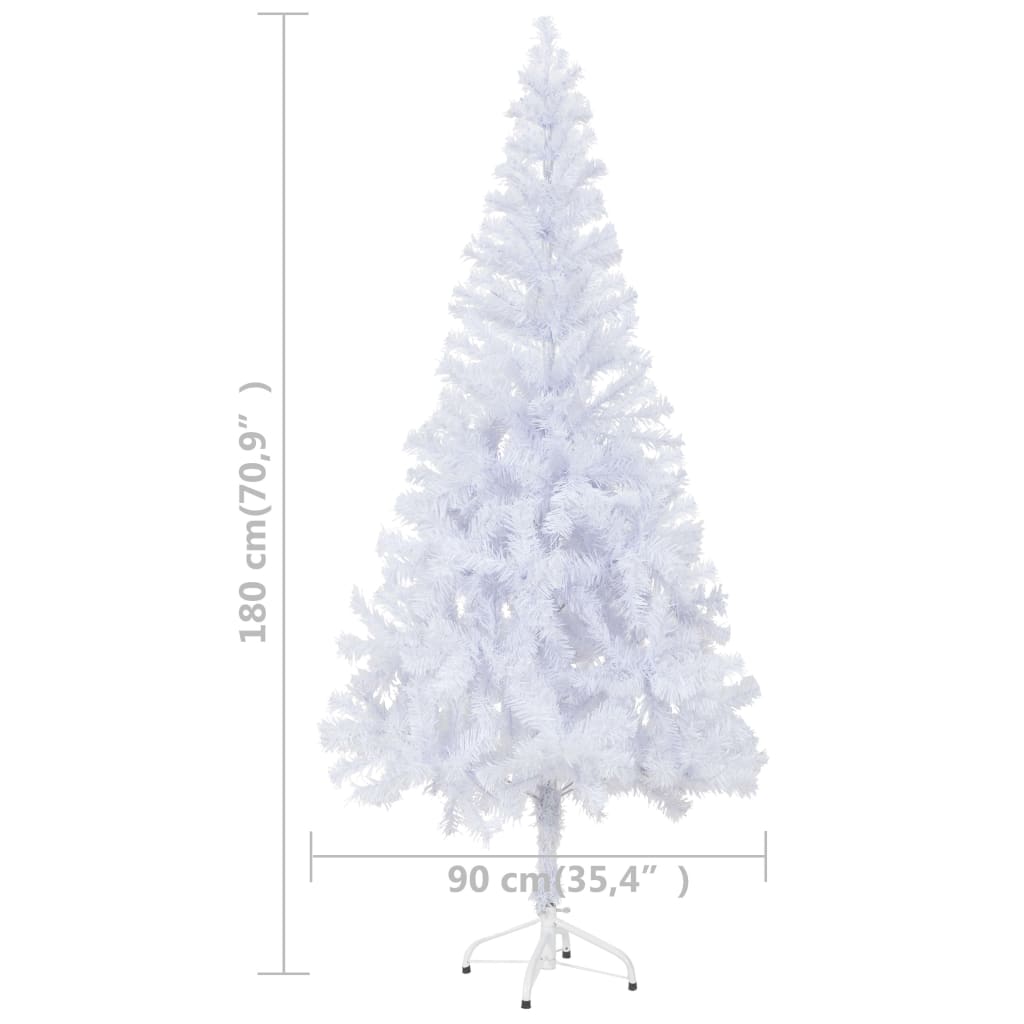 vidaXL Árbol de Navidad artificial con luces y bolas 620 ramas 180 cm