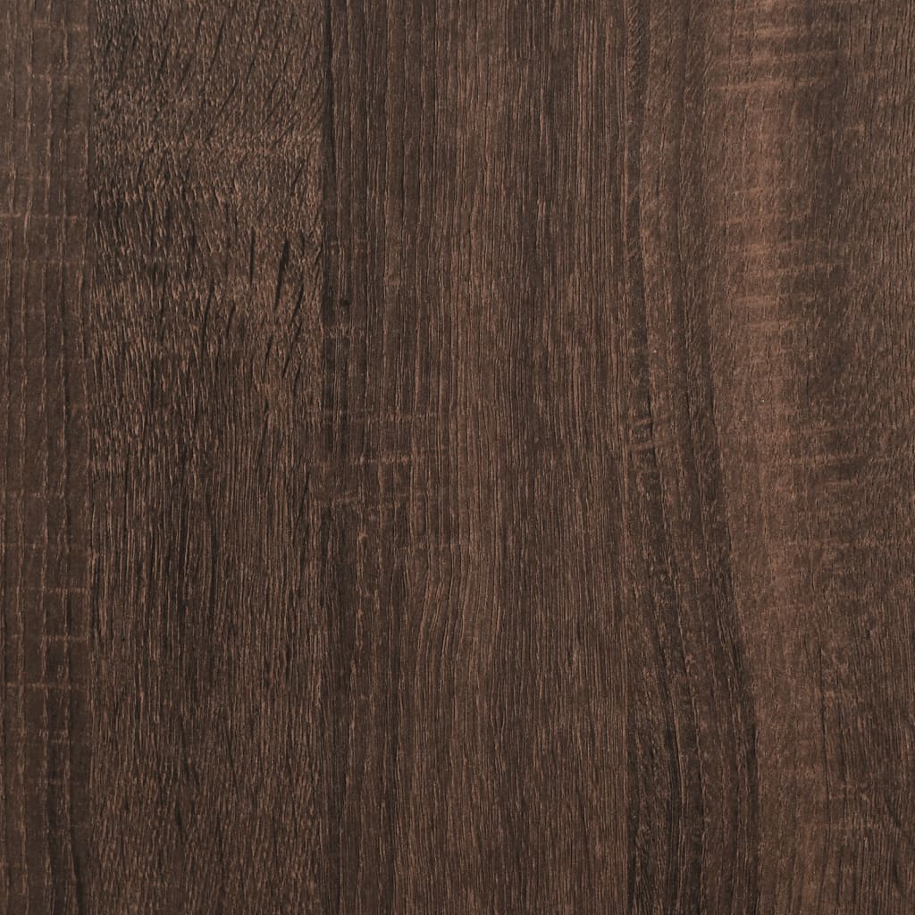 vidaXL Mesa de centro madera contrachapada roble marrón 90x50x45 cm