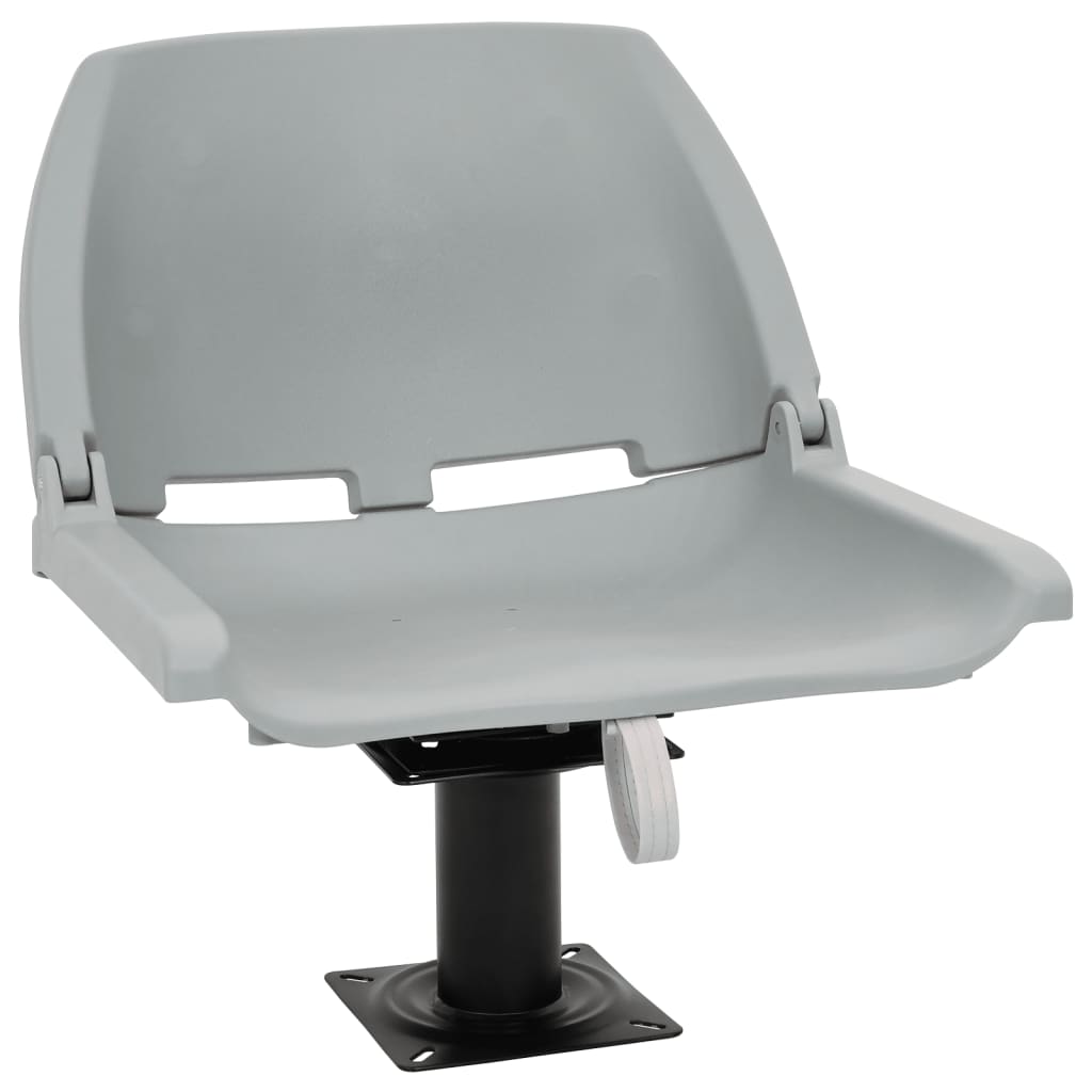 vidaXL Asiento para barco con pedestal giratorio 360°