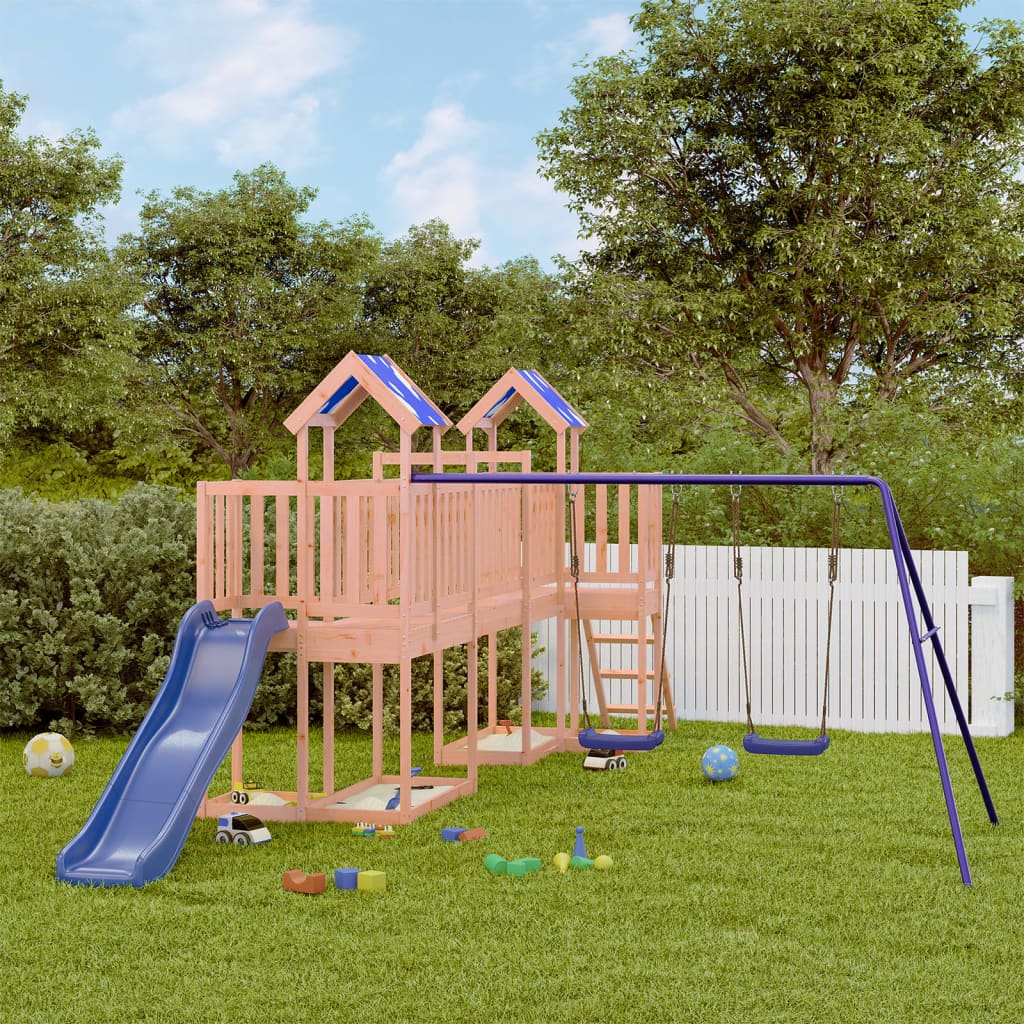 vidaXL Parque infantil de exterior madera maciza Douglas3156935