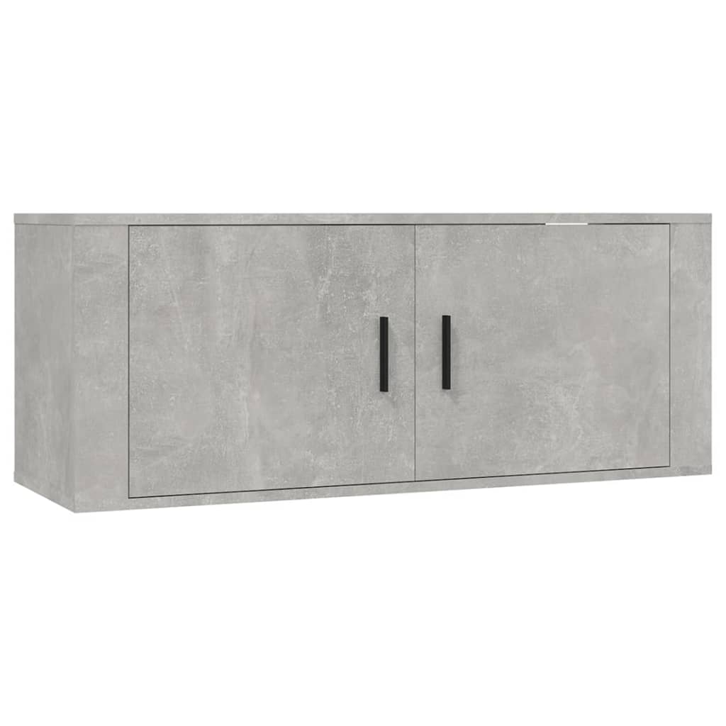 vidaXL Set de muebles de TV 5 pzas madera contrachapada gris hormigón