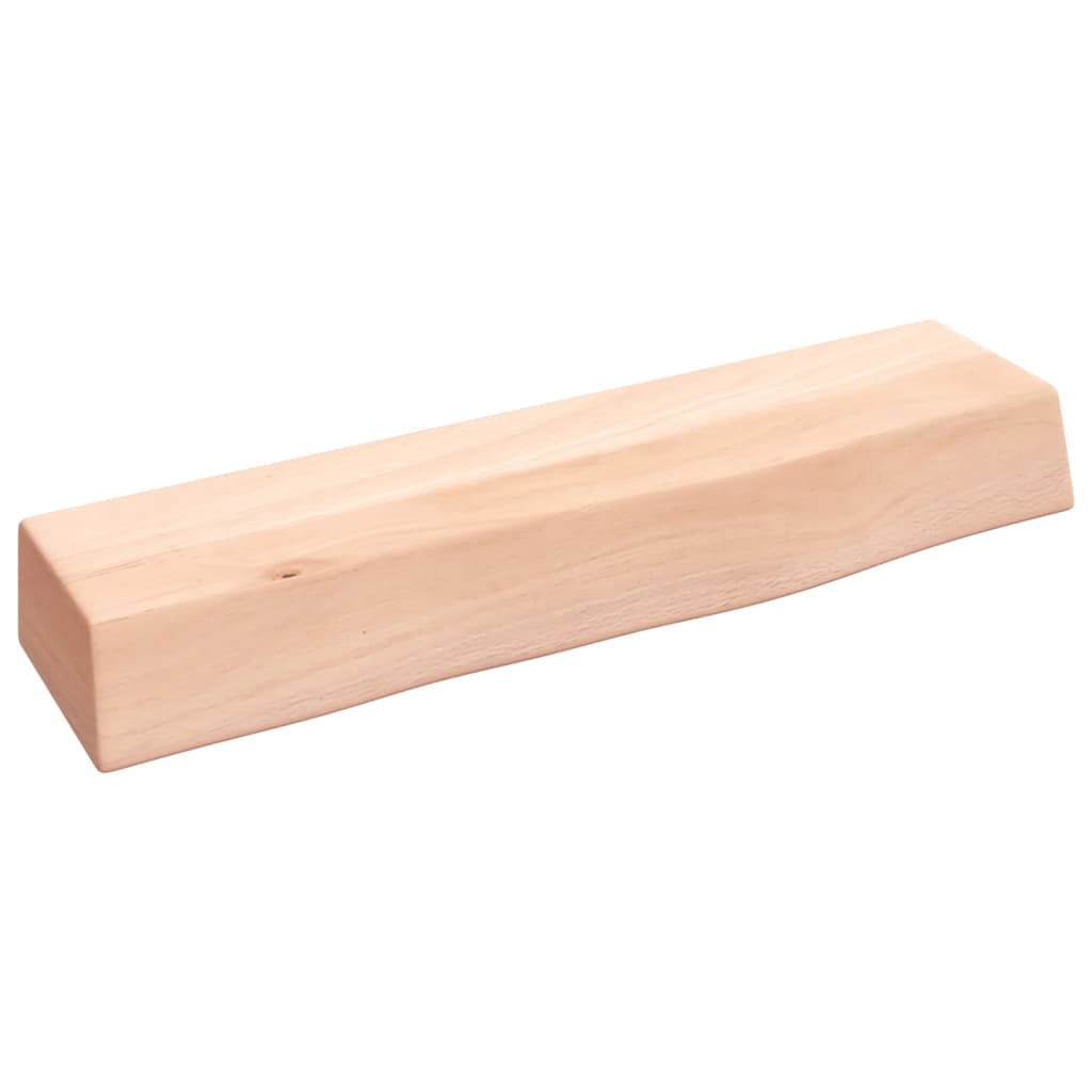 vidaXL Estante de pared madera maciza de roble sin tratar 40x10x6 cm