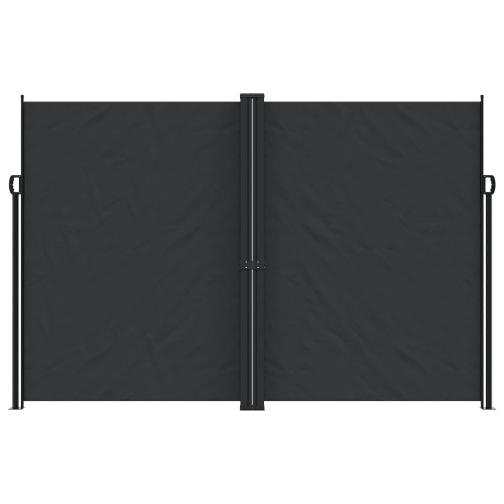 vidaXL Toldo lateral retráctil negro 220x1000 cm