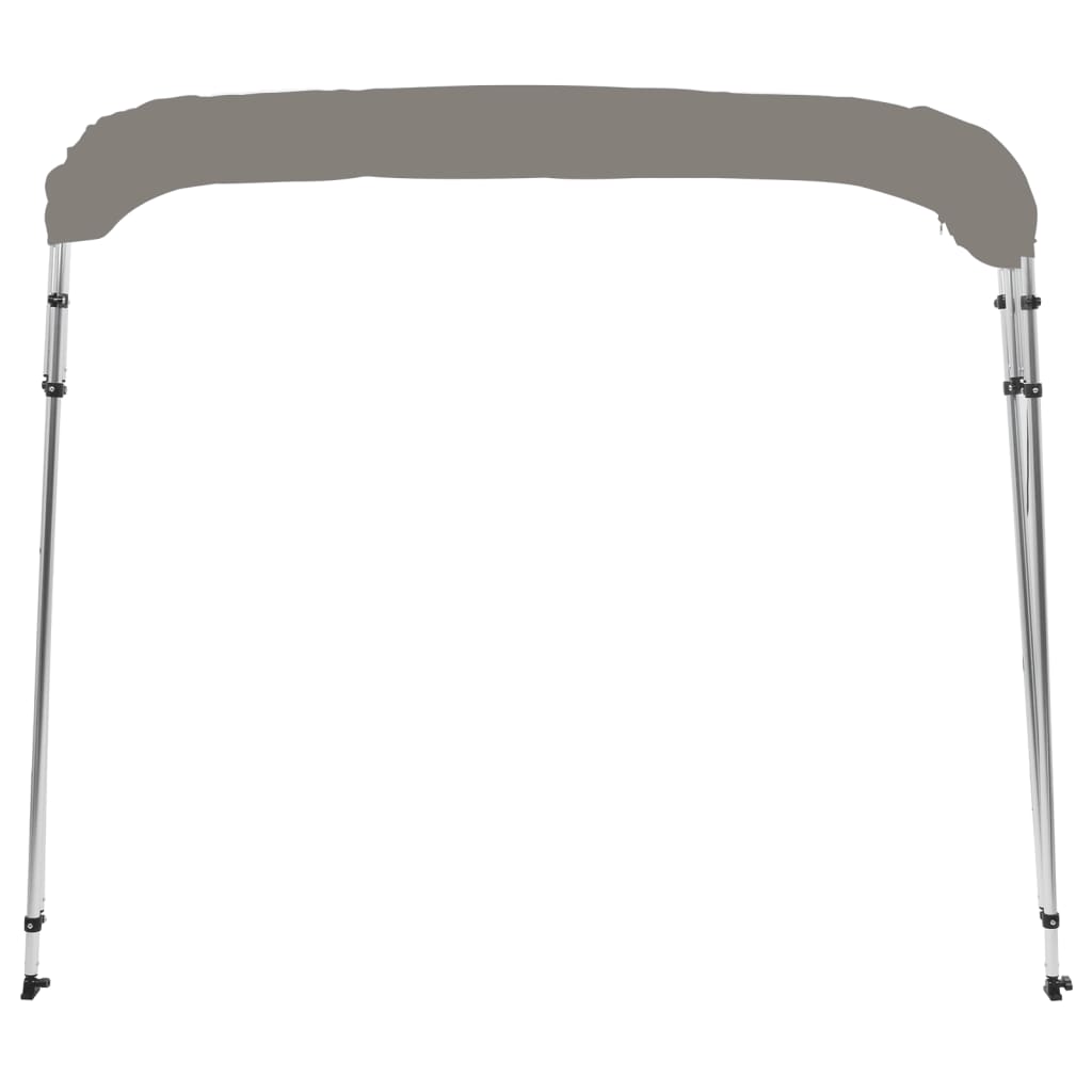 vidaXL Toldo bimini de 4 arcos gris 243x244x137 cm