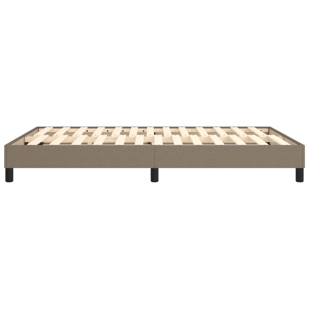 vidaXL Estructura de cama de tela gris taupe 140x190 cm