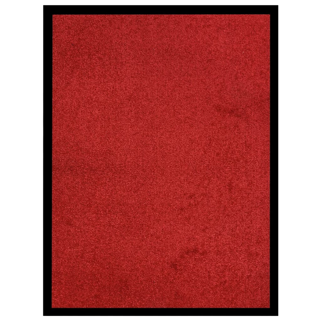 vidaXL Felpudo rojo 40x60 cm