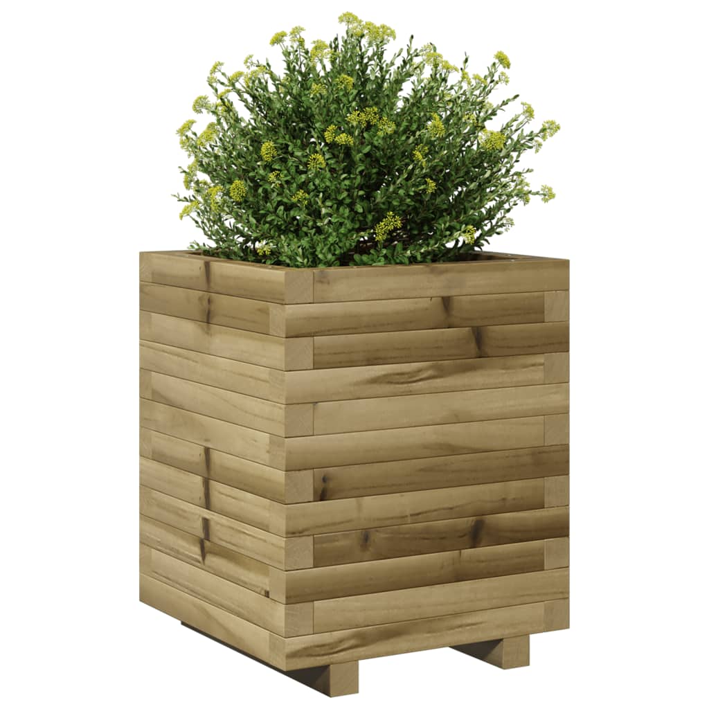 vidaXL Jardinera madera de pino impregnada 40x40x49,5 cm