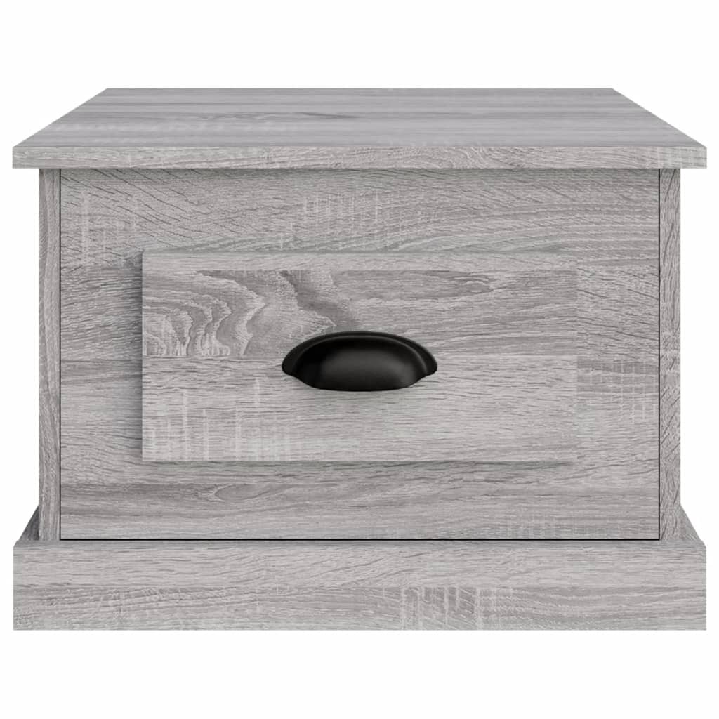 vidaXL Mesa de centro madera contrachapada gris Sonoma 50x50x35 cm