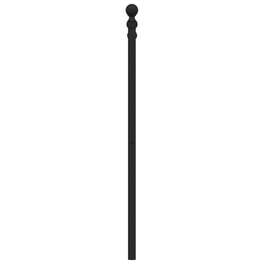 vidaXL Cabecero de metal negro 193 cm