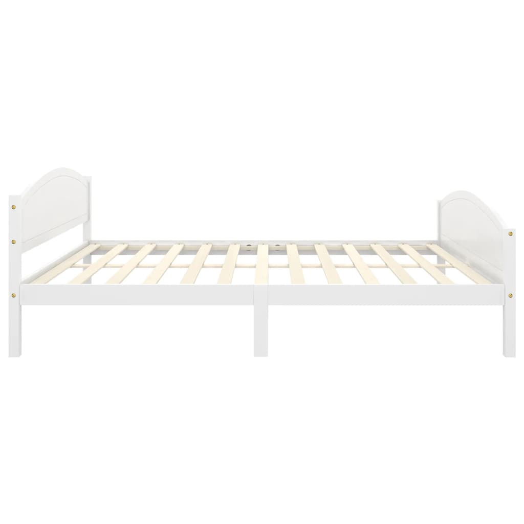 vidaXL Estructura de cama sin colchón madera de pino blanco 140x200 cm