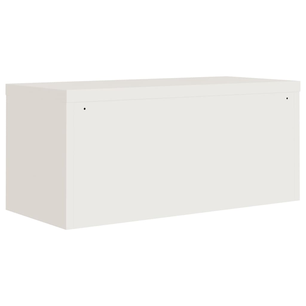 vidaXL Armario archivador de acero blanco 90x40x145 cm