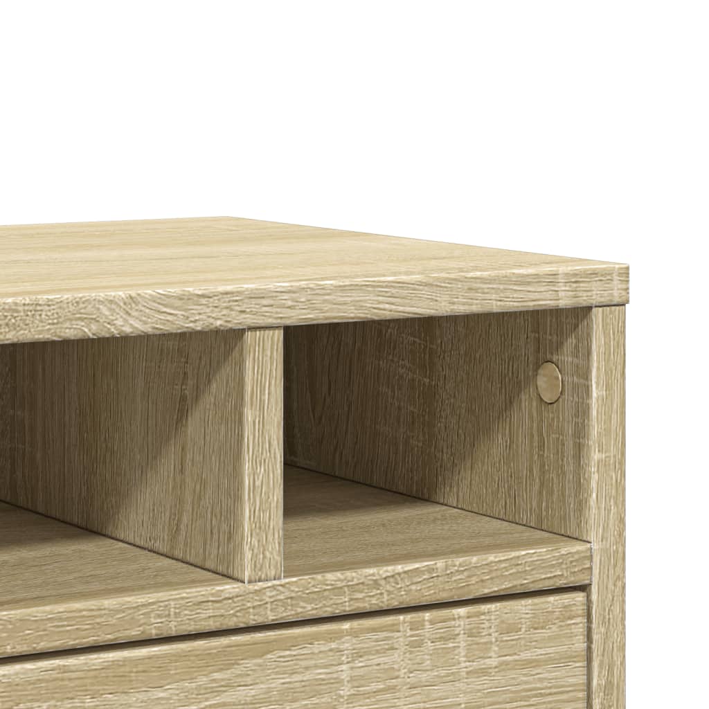 vidaXL Soporte impresora madera ingeniería roble Sonoma 40x32x22,5 cm