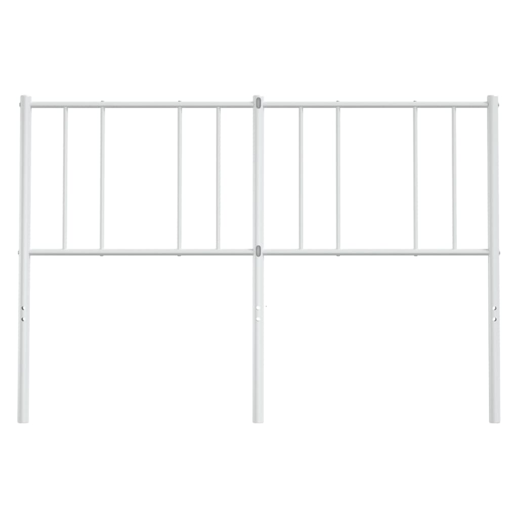 vidaXL Cabecero de metal blanco 150 cm