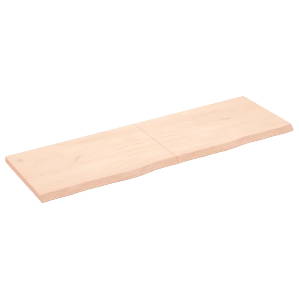 vidaXL Encimera de baño madera maciza sin tratar 160x50x(2-4) cm