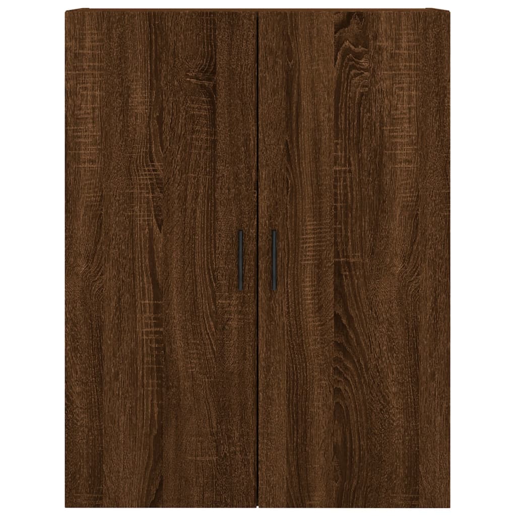 vidaXL Aparador alto madera contrachapada marrón roble 69,5x34x180 cm