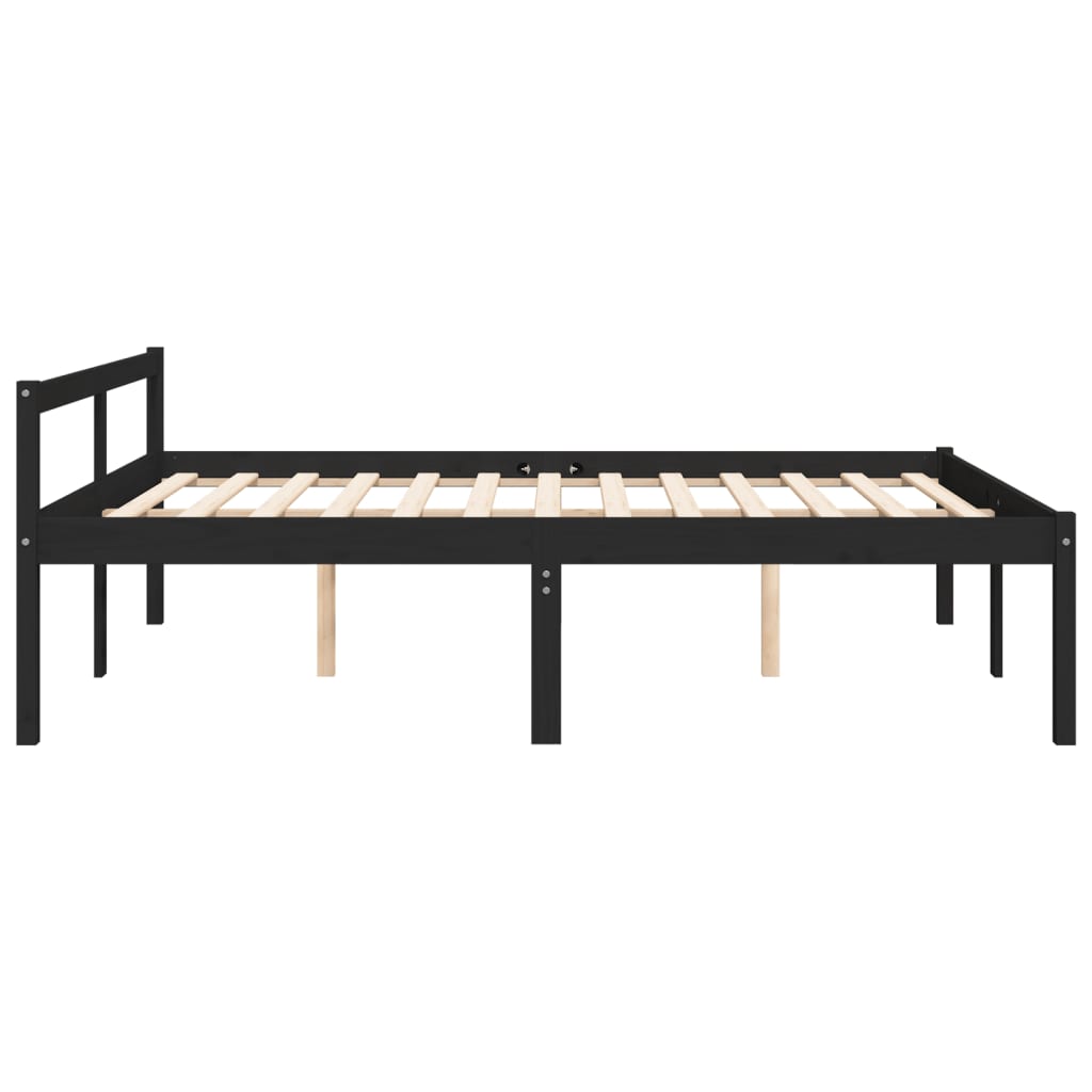 vidaXL Cama para personas mayores madera maciza de pino 150x200 cm