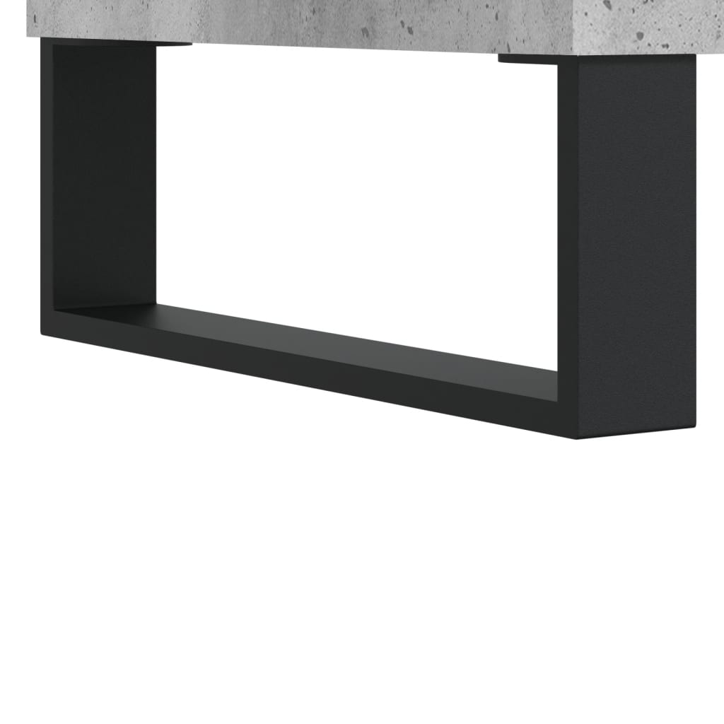 vidaXL Mesa de centro madera contrachapada gris hormigón 102x50x40 cm